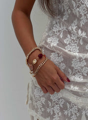 Jaylinn Beaded Bracelet Pack Gold