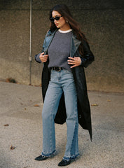 Farleigh High Rise Flared Jeans Blue