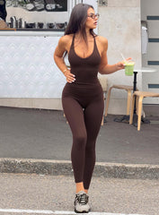 Stride Active Invisible Scrunch Leggings Brown