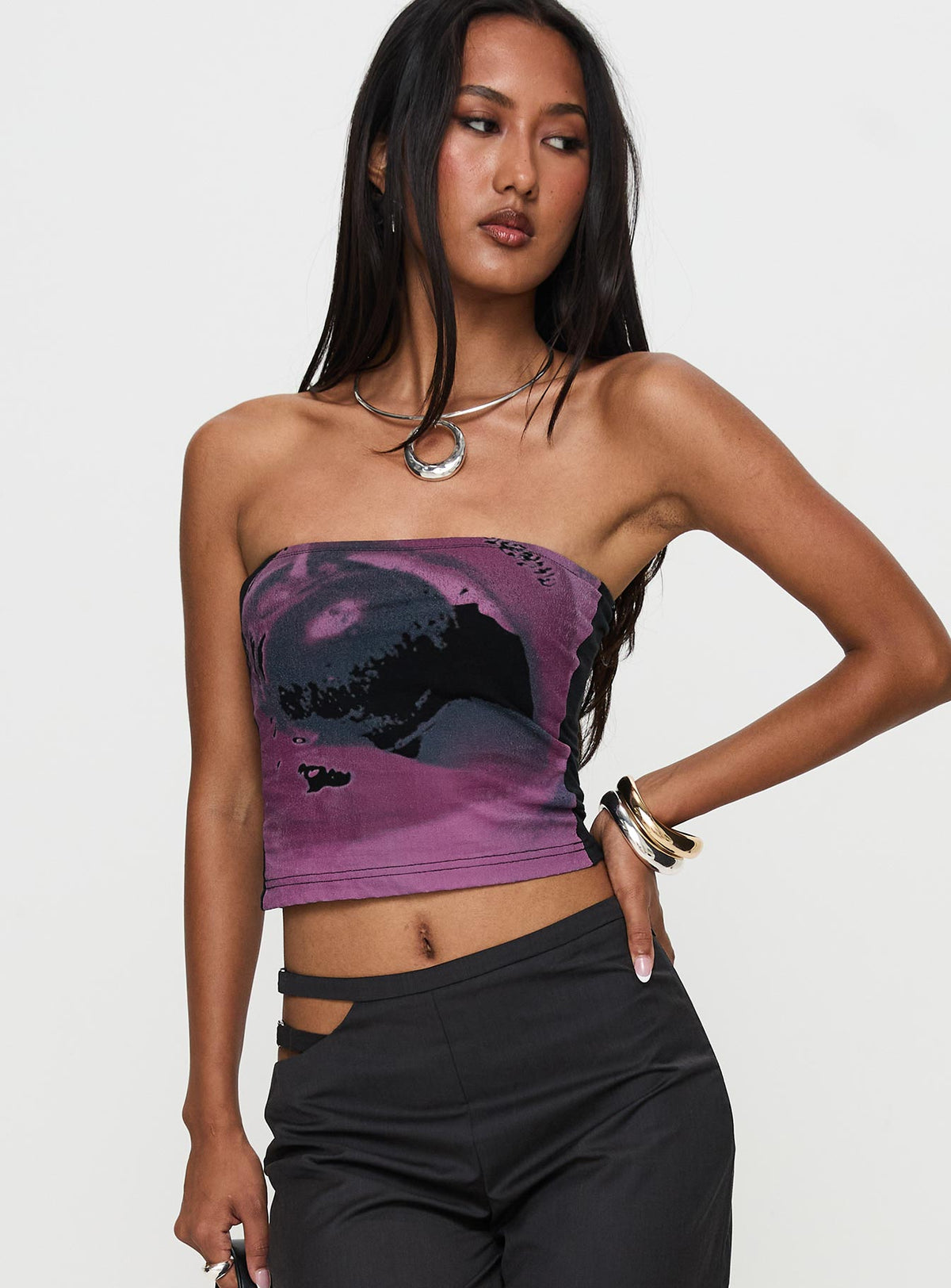 Cherry Lips Tube Top Multi