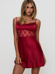 Le Tigre Lace Mini Dress Red