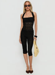 Babydoll Capri Pants Noir