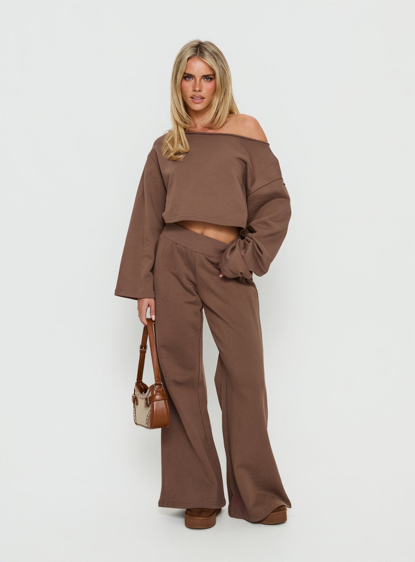 Peaks Flared Track Pants Cocoa