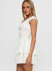 The Love Galore Romper White Lower Impact