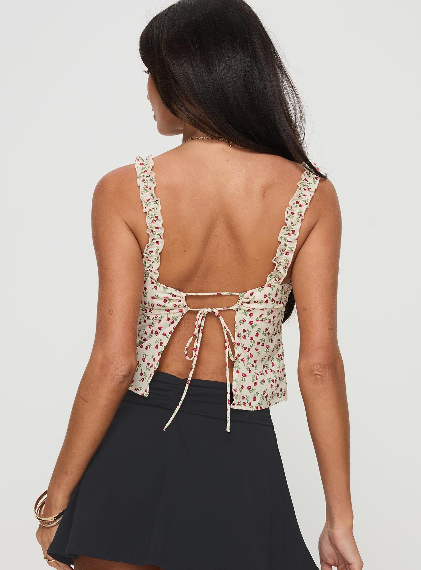 Poppyseed Top Yellow / Floral