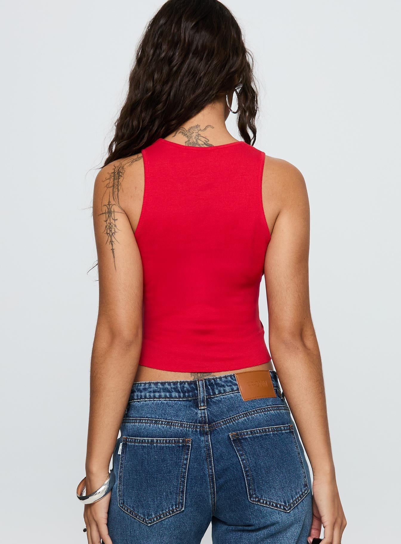 Boot Scootin Graphic Tank Top Red
